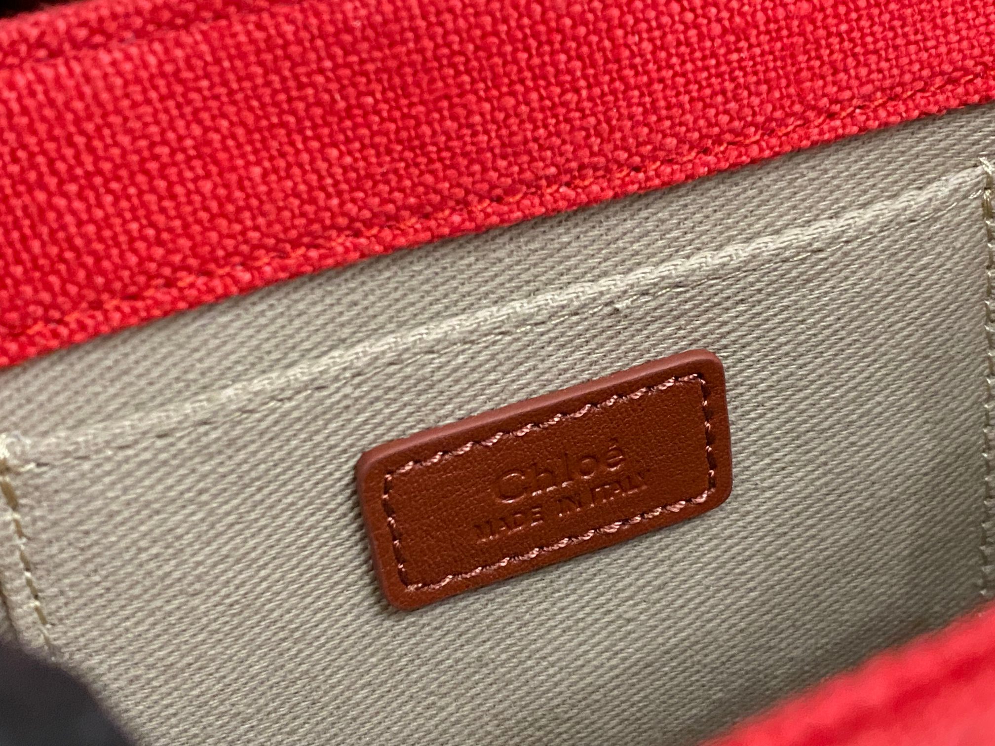 Chloe Mini Woody Tote Bag In Linen